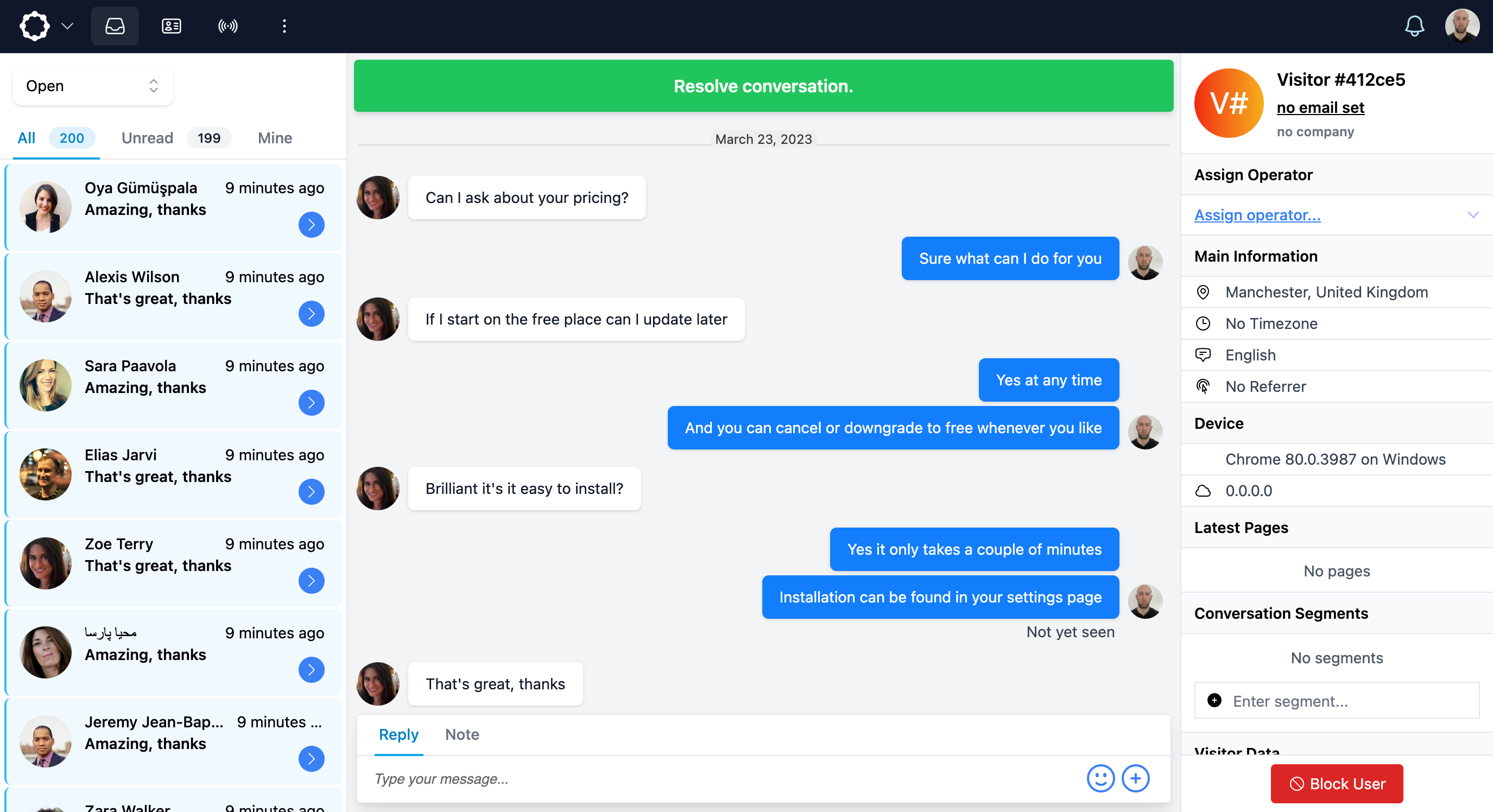 App screenshot